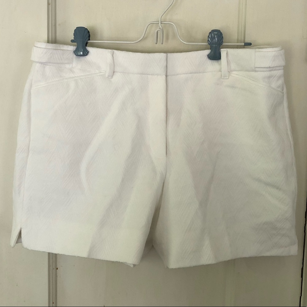 White House Black Market White 5” Shorts